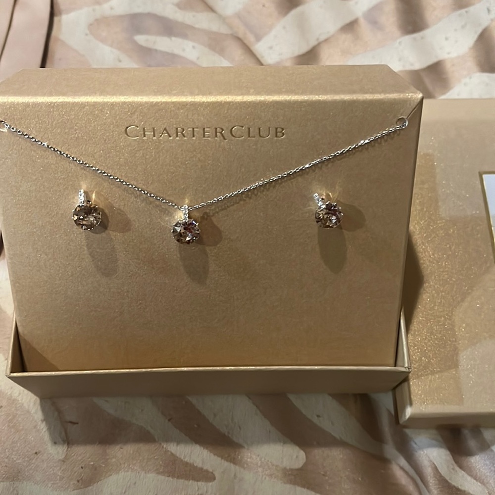 New charter club diamond set